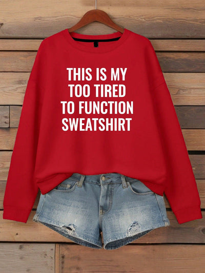 Trendy Slogan Sweatshirt for Women - Let Your Style Speak