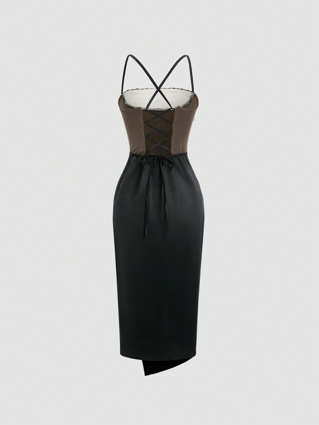 Step into the spotlight with the Fishbone Bodice Party Dress, featuring delicate sheer mesh and charming ruffle lace trim. A tied bow accentuates the slim waist, adding a flirty touch to your look. Perfect for dancing the night away or making a memorable entrance, this dress combines playful elegance with a flattering fit.
