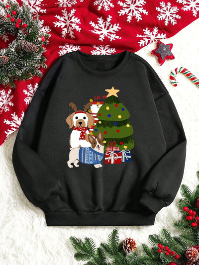 Cozy Christmas Cheer: Gabriela Tornai Snowflake Minimalist Sweatshirt for Women