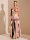 Enchanting Ombre Patchwork Dress: Perfect for Romantic Dates and Gatherings