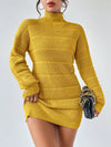 Cozy Chic: Women's Autumn & Winter Stand Collar Pullover Sweater Dress