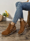 Chic Women's Round Toe Chelsea Ankle Boots with Chunky Low Heels