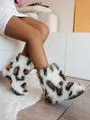 Plus Size Luxury Faux Fur Lined Waterproof Snow Boots - Cozy Mid-Calf Suede Leather with Non-Slip Comfort for Autumn & Winter!