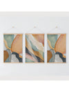 Modern Elegance: 3-Piece Unframed Abstract Art Canvas Set for Stylish Home Decor