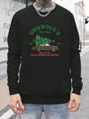 Festive Cheer: Men's Christmas Slogan Graphic Sweatshirt