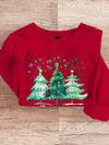 Festive Flair: Women's Loose Fit Christmas Chicken Print Sweatshirt