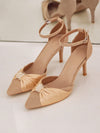 Elegant Pearl-Embellished Butterfly High Heels - Perfect Wedding Footwear for Women