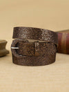 Chic Bohemian Glitter Buckle Waist Belt - Stylish PU Accessory for Everyday Fashion