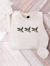 Cozy Duck-Themed Fleece Sweatshirt for Animal Lovers – Perfect for Autumn & Winter