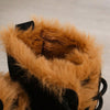 Chic Floral Skull Retro Winter Boots - Waterproof, Anti-Slip, and Fur-Lined for Unisex Comfort