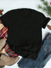 Festive Flair: Women's Casual Loose Fit Christmas Tree Graphic Tee