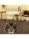 Cozy Safari: Plush Animal-Shaped Anti-Slip Floor Mat - Leopard & Tiger Design