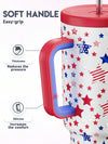 40 Oz Insulated Stainless Steel Tumbler with Handle & Straw - Ultimate Leak-Proof Travel Mug for Hot & Cold Beverages