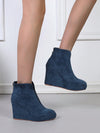 Chic Wedge Platform High Heel Ankle Boots for Effortless Style