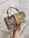 Edgy Graffiti Rivet Handbag: Trendy Urban Chic Accessory