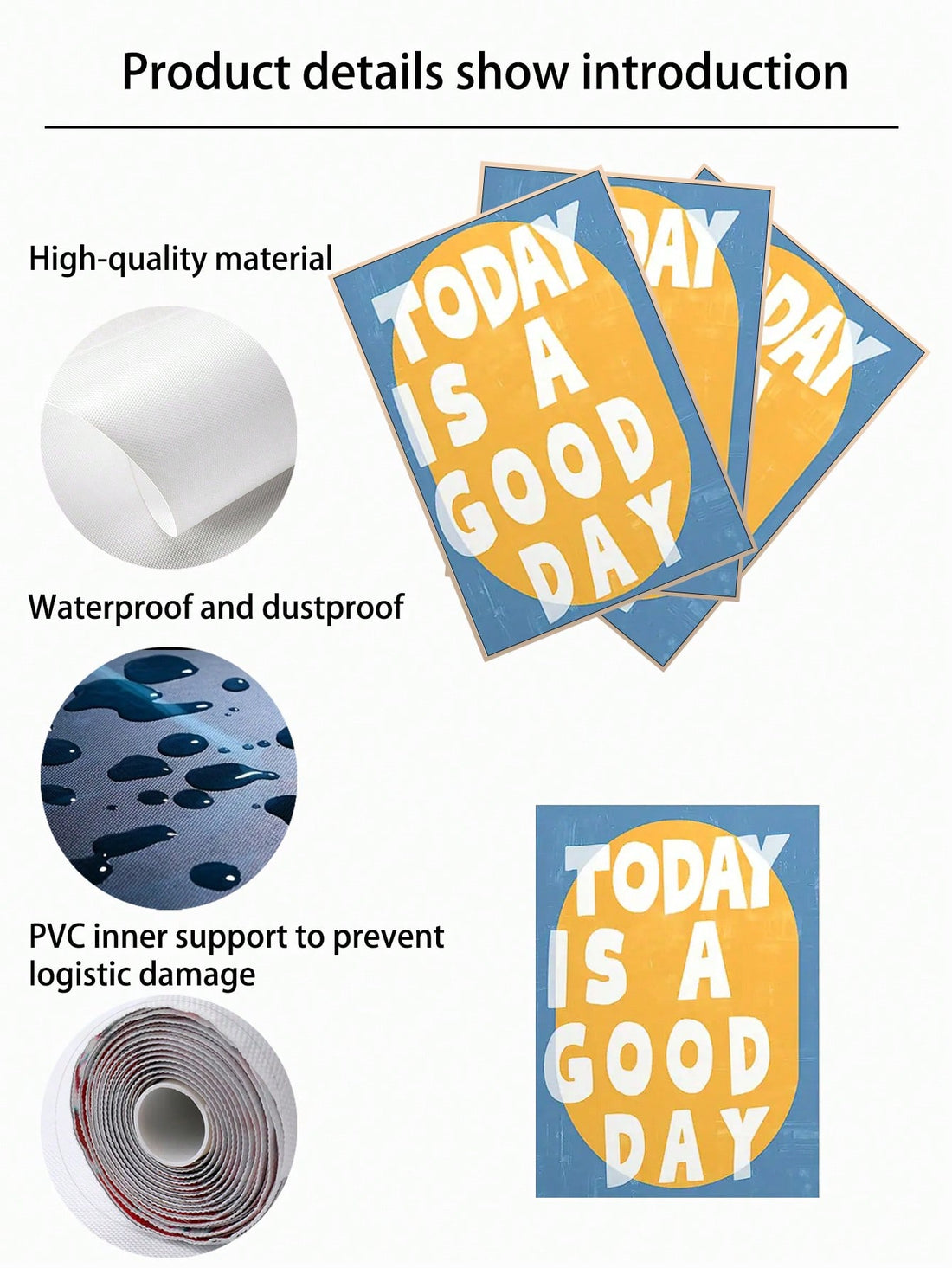 Brighten your space with this vibrant canvas that screams positivity! Featuring bold yellow and blue hues in a funky, modern design, this "Today Is A Good Day" wall art delivers an instant mood boost to any room. Perfect for bedrooms, living rooms, or home offices, it's the kind of piece that makes you smile every time you glance at it. Whether you're starting your day or winding down, this cheerful reminder keeps good vibes flowing through your home. A playful statement piece that transforms blank walls in