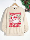 Cool Santa Claus Graphic Sweatshirt for Men - Light Khaki Thermal Pullover for Christmas Matching Outfits