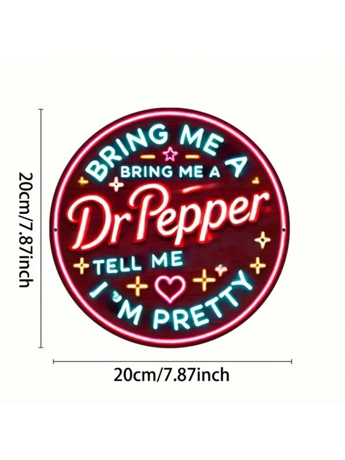Spice up your space with our 'Give Me A Pepper' neon sign! Vibrant and stylish, this round wall art adds a touch of playful charm to any home office or outdoor decor. Perfect for those who don't take themselves too seriously (wink-wink).