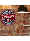 Vibrant 'Give Me A Pepper' Neon Sign - Stylish Round Wall Art for Home Office & Outdoor Decor