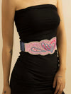 Chic Bohemian Beaded Waist Belt - All-Season PU Leather Accessory