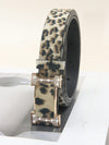 Stylish Rhinestone-Embellished PU Leather Belt with Smooth Buckle – Perfect for Any Occasion