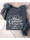 Cozy Up for Christmas: Fleece-Lined Casual Slogan Sweatshirt