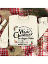 Cozy Up for Christmas: Fleece-Lined Casual Slogan Sweatshirt