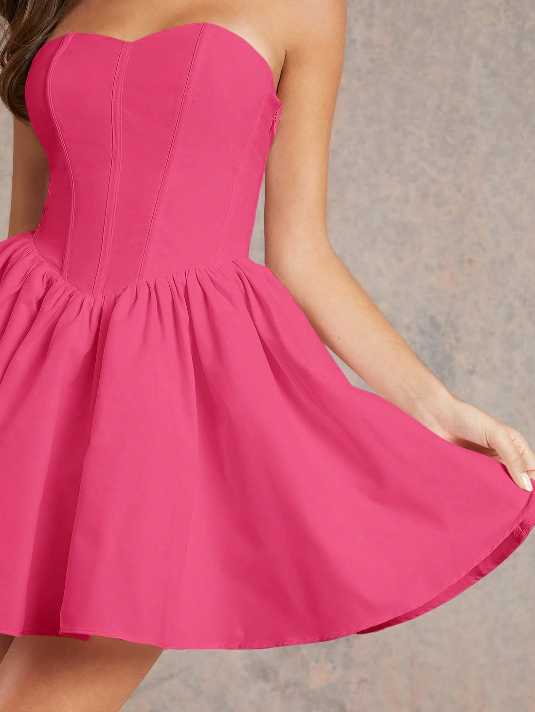 This captivating dress is fit for any holiday celebration. Made with luxurious velvet and delicate tulle, it's perfectly enchanting. The corset design adds a touch of whimsy (and flatters your figure). Be the star of the party in our Enchanting Velvet &amp; Tulle Corset Dress!