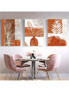 Boho Chic Terracotta Trio: 3-Piece Canvas Wall Art Set for Stylish Home Décor