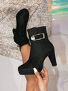 Chic Waterproof Platform Ankle Boots: Stylish Mid-Calf Design with Block Heel