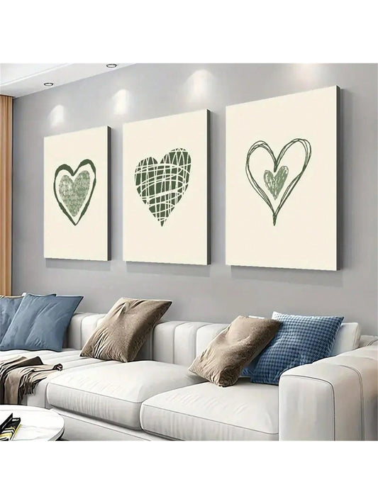 Chic Vintage Minimalist 3-Piece Wall Decor Set for Home and Office