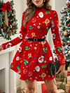 Chic Casual Red Plaid Sleeve Dress for Effortless Autumn & Winter Style