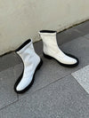 Chic Girls' Zip-Up Ankle Boots: Stylish Elastic Fabric for Everyday Elegance