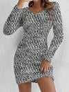 Chic Autumn Bliss: Fitted Sweater Dress for Effortless Style