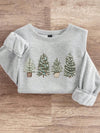 Festive Flair: Women's Loose Fit Christmas Chicken Print Sweatshirt