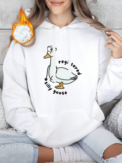 Cozy & Quirky: Silly Goose Oversized Hoodie for Nurses - Perfect Gag Gift!