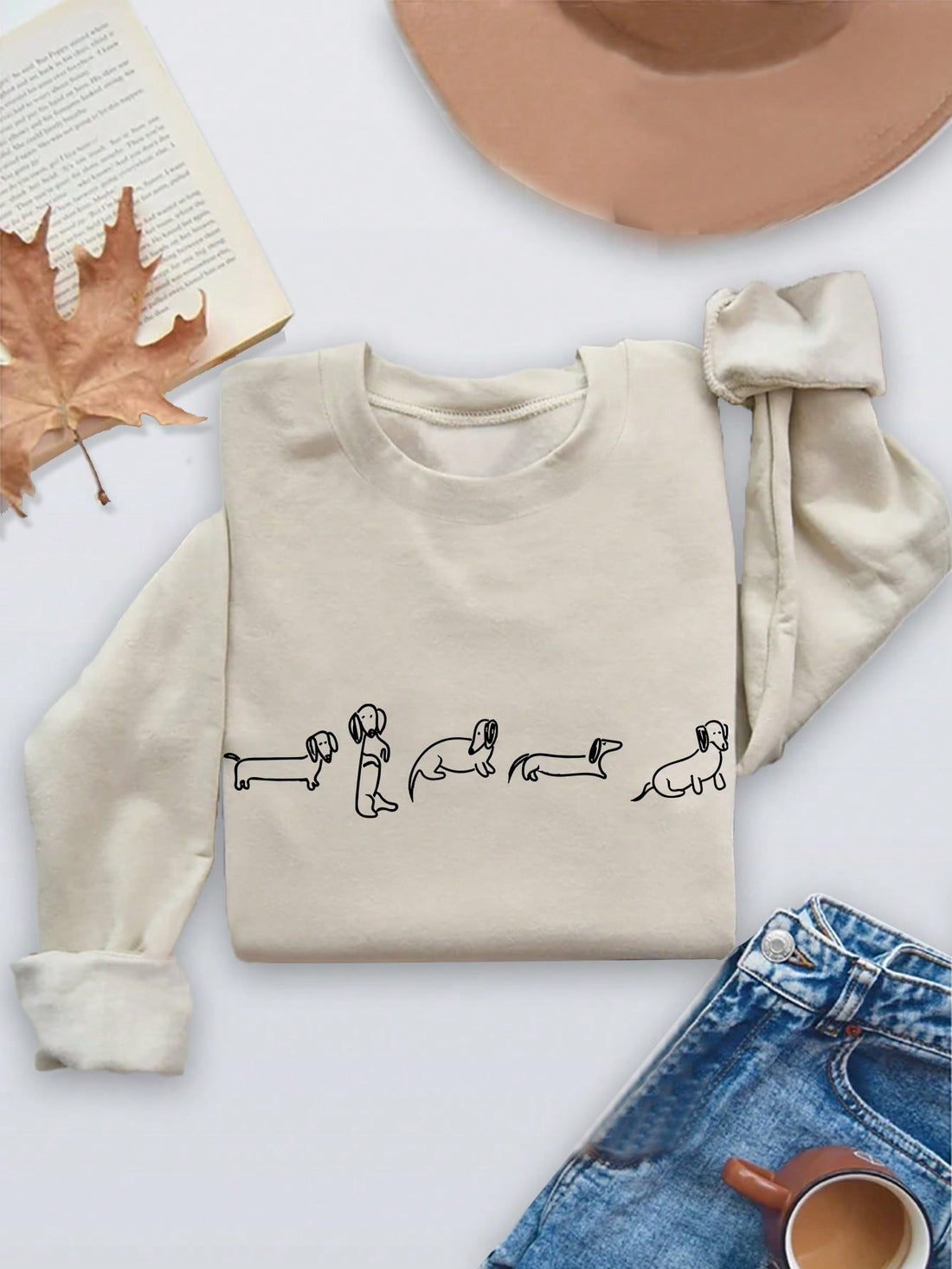 Elevate your autumn/winter wardrobe with our Trendy Print Casual Sporty Sweatshirt. With its stylish print and comfortable fit, this sweatshirt is the perfect staple for the season. Stay on trend and cozy with this must-have piece.