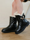 Stylish Girls' Retro Fringe Tall Boots - Cozy Winter Footwear