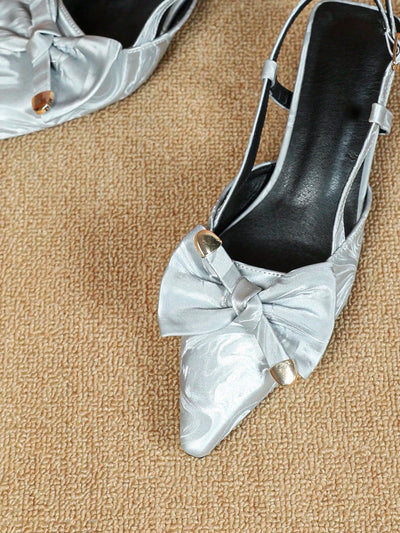 Chic Bow Tie Hollow Peep-Toe Flats: Trendy Women's Sandals for Effortless Style