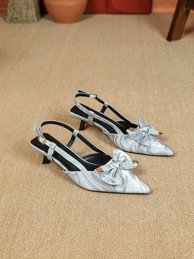 Chic Bow Tie Hollow Peep-Toe Flats: Trendy Women's Sandals for Effortless Style