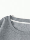 Casual Comfort: Women's Horse Pattern Fleece Sweatshirt for Autumn & Winter