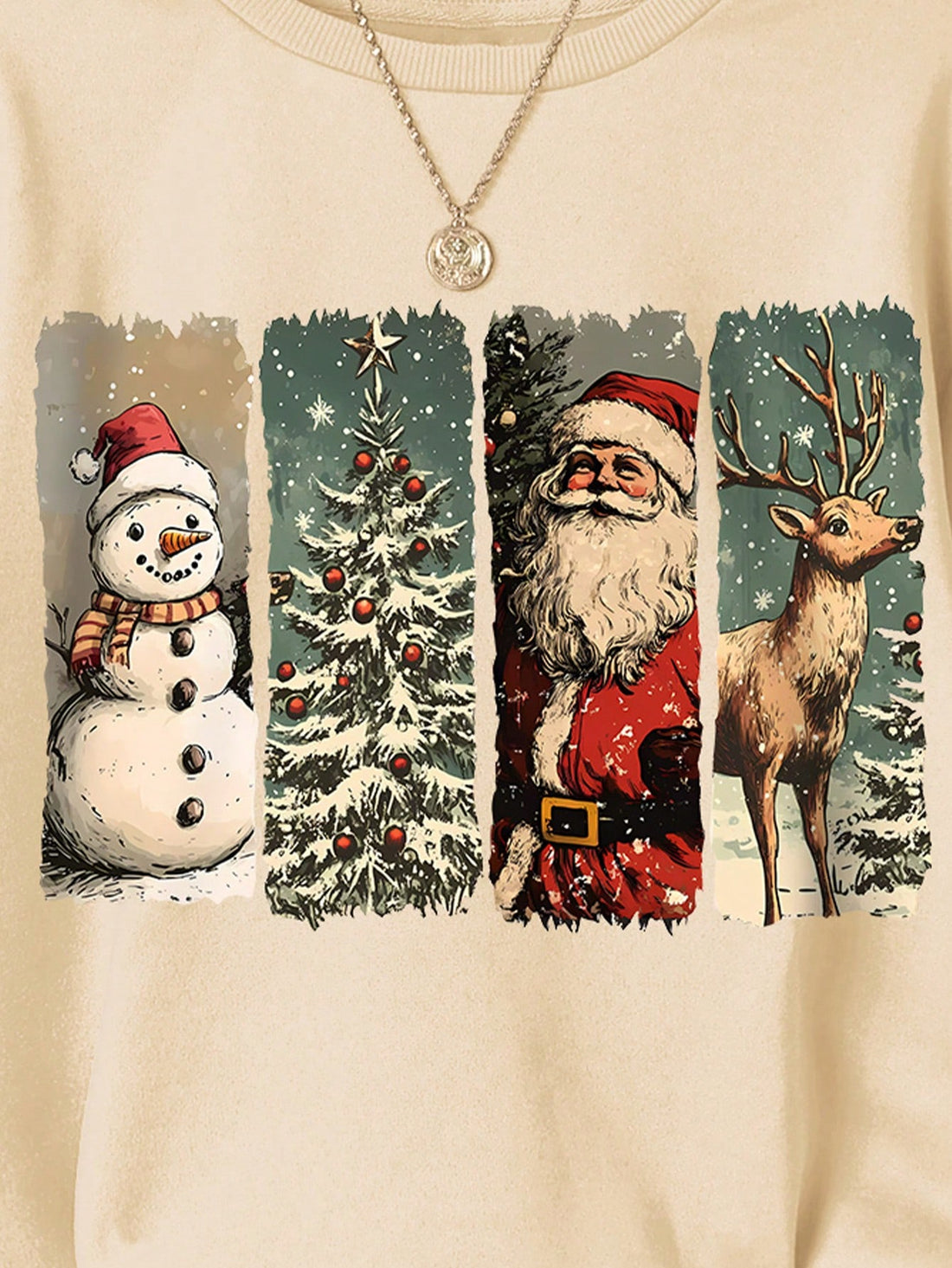 Stay warm and stylish this holiday season with our Cozy Christmas Charm sweatshirt. Made for women, it features a beautiful snowy landscape design that is perfect for casual wear. Made with comfort in mind, this sweatshirt will keep you cozy and festive all winter long.Style : Casual