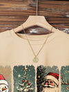 Cozy Christmas Charm: Women’s Casual Snowy Landscape Sweatshirt