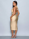 Elegant Women's Deep V-Neck Halter Dress - Perfect for Any Occasion