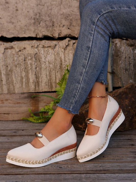 Step into Style: Women's Lightweight Platform Slip-On Flats in Chic Mixed Colors