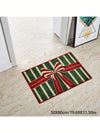 Joyful Christmas Bow Rug - Festive Poinsettia Mat for Holiday Cheer and Kitchen Décor