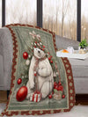 Cozy Up with the Christmas Animal Print Flannel Throw Blanket – Soft, Warm Comfort for Any Space