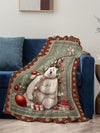 Cozy Up with the Christmas Animal Print Flannel Throw Blanket – Soft, Warm Comfort for Any Space