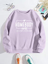 Trendy Letter Print Long Sleeve Sweatshirt for Autumn & Winter