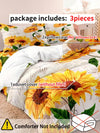 Vibrant Leaves 3-Piece Digital Print Bedding Set for a Fresh Sleep Space